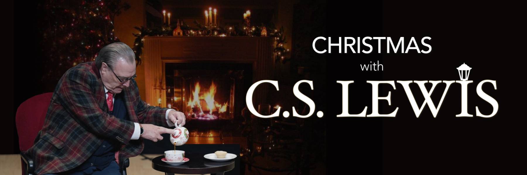 CS Lewis Christmas Image of C.S Lewis pouring a cup of tea